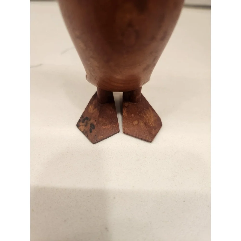 Vintage Laurids Lonborg‎ Wooden Owl Figurine MCM Carved Teak Danish Eames Era 5